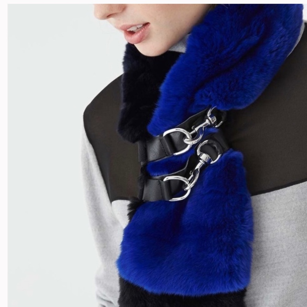 Brand New Rebecca Minkoff Rabbit Fur scarf